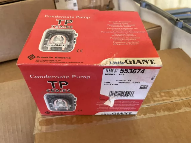 Little Giant 553674 50/60Hz 230V Condensate Removal Pump TP series