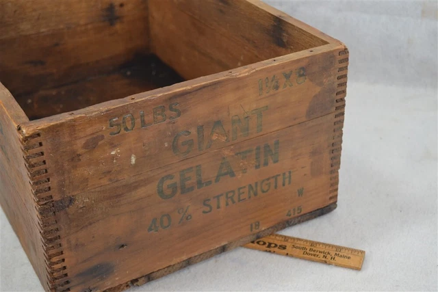 Atlas Powder Co. box dynamite High Explosives Dangerou 17x12x7.5 antique 4