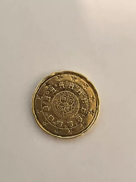 20 Euro Cent Münze Portugal 2002