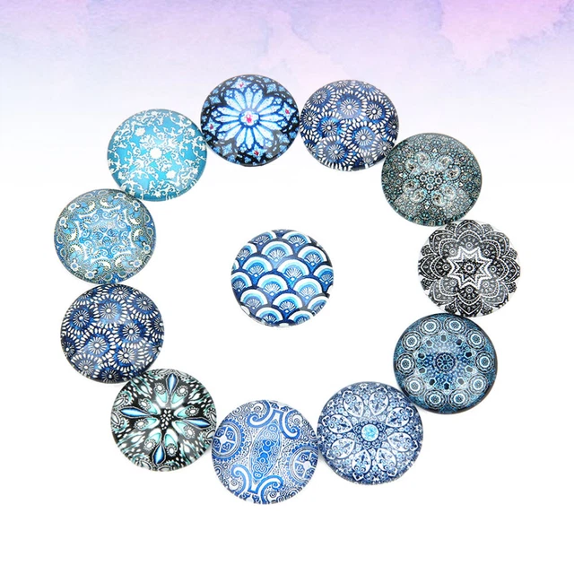 20 PCS Flat Backs Embellishments Bisuteria Materiales Printing