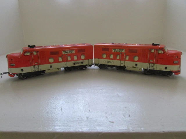 Marx 6000 Vintage O Southern Pacific AA Diesel Locomotive Set O Scale