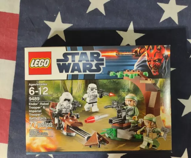 LEGO Star Wars: Endor Rebel Trooper & Imperial Trooper Battle Pack (9489) NIB