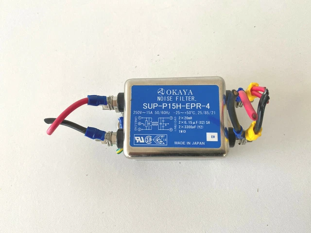 Okaya SUP-P15H-EPR-4 General Purpose Noise Filter 15A
