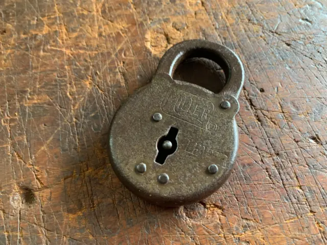 Vintage Miller Six Lever Padlock.  The Yale & Towne MFG USA