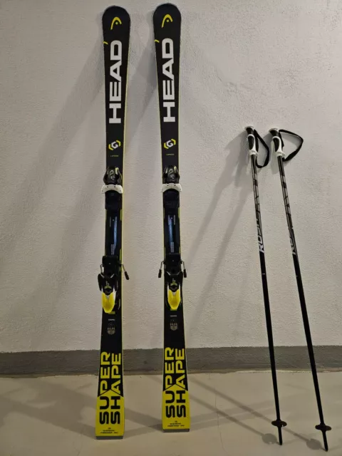 Head Supershape i-Speed 170cm, inkl. Skistöcke und Tasche