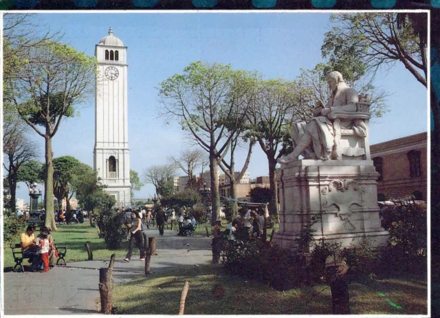 Vintage Continental Size Postcard University Park Lima Peru
