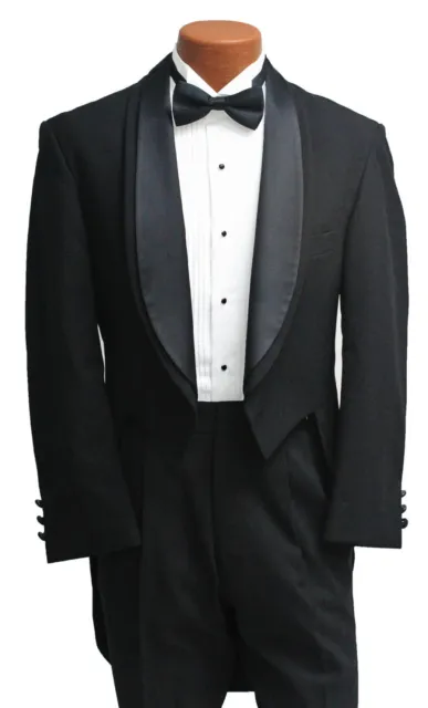 Boys Size 8 Black Oscar de la Renta Tuxedo Tailcoat Mardi Gras Long Tails Frock