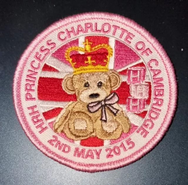 Girl Guide Princess Charlotte Of Cambridge Birth 2015 Badge/ patch -J