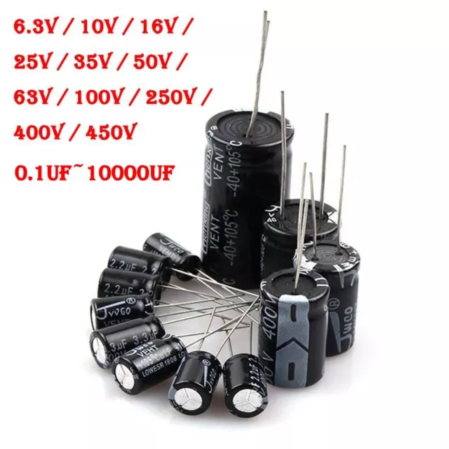 Radial Aluminium Electrolytic Capacitor Many(Capacitance / Voltages) Available