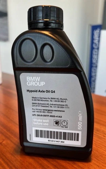 GENUINE BMW 500ML Hypoid G2 Front Axle Differential Oil
