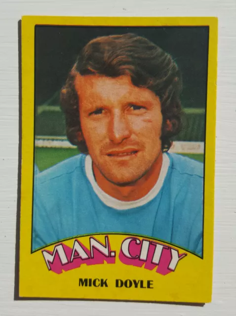 A&BC Football Card - Bubble Gum - No 112 - MANCHESTER CITY - Mick Doyle - 1974