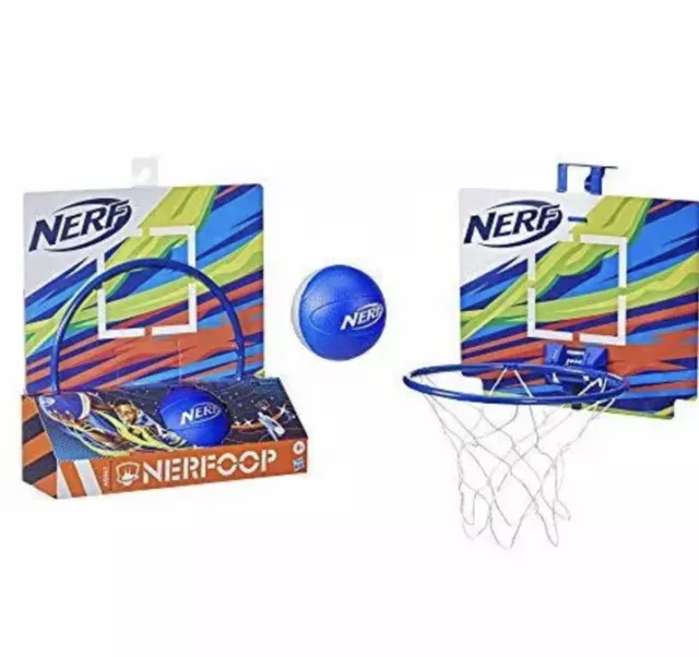NERF Nerfoop - The Classic Mini Foam Basketball & Hoop - Indoor & Outdoor Play