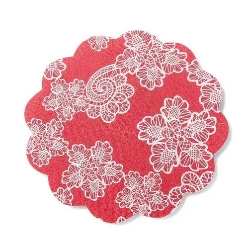 lot de 7 paquets de 6 Décoration de table napperons en lin 15cm Gypsy corail