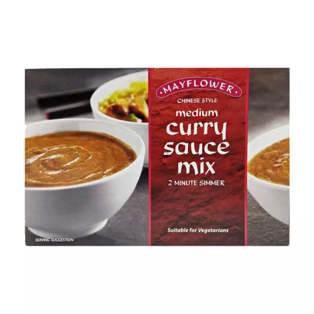 Mayflower Curry Sauce Chinese Style 255g  Medium Or Extra hot x 6 packs