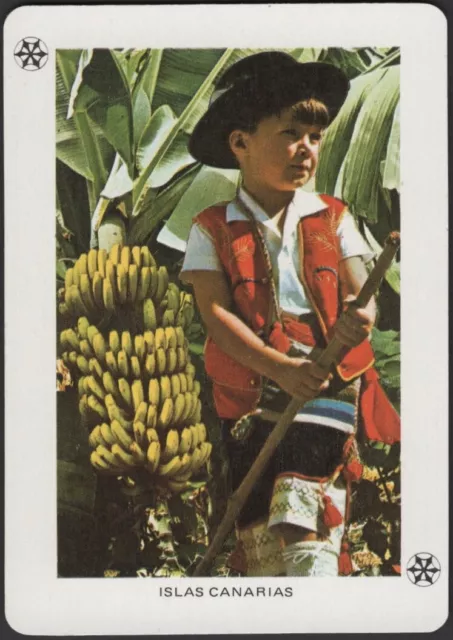 Playing Cards JOKER Single Card Old Wide * ISLAS CANARIAS * Spanish Boy BANANAS