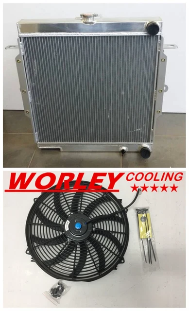 Lc75 Radiator QLD-ALUMINUM RADIATOR FOR Toyota Land Cruiser 75 Series 2H Diesel HJ75 ...