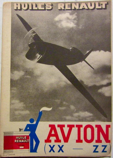 Avion Jouet Ancien Caudron Renault Rafale - Tôle Plombée WW2 1940