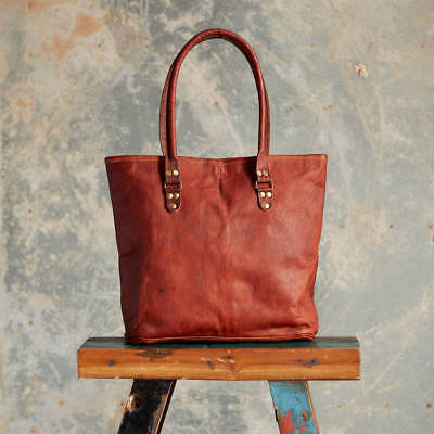 16" New Fashion Women Leather Tote Shoulder Handbag Basket Shopping Bag Purse
