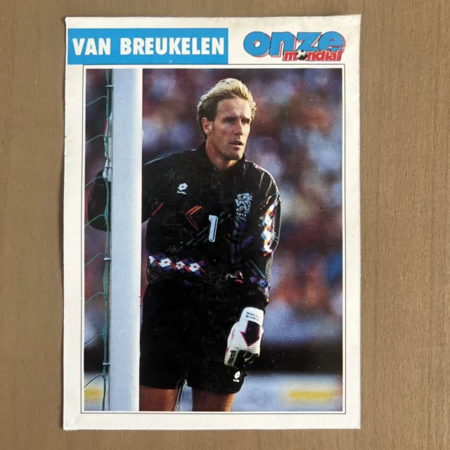 Card Ruud Van Breukelen Psv Eindhoven Rookie Onze Mondial  🇳🇱 1992