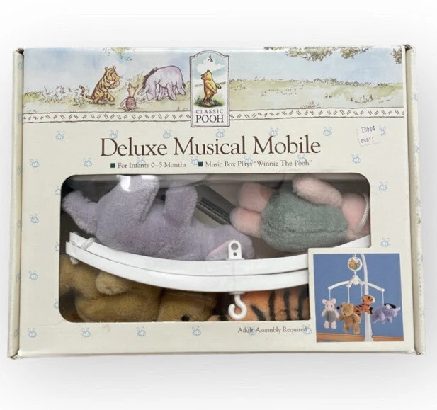 Classic Winnie The Pooh Disney Deluxe Musical Mobile Red Calliope 2002 Music
