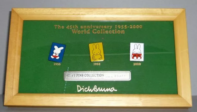 RARE！！MIFFY PINS COLLECTION with SERIAL No Dick Bruna The 45th anniversary