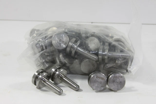 U-1004 1/4" X 1" PLATED STEEL PINS HEAD Dia. 3/4" 50 pc.