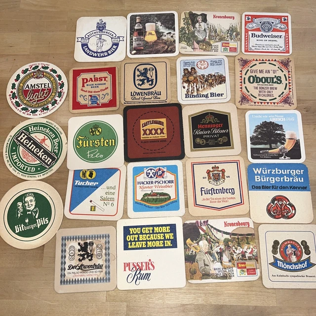 Large Lot 23 Beer COASTERS Pub Bar Drink Mat Coaster Brewery Advertising Barware