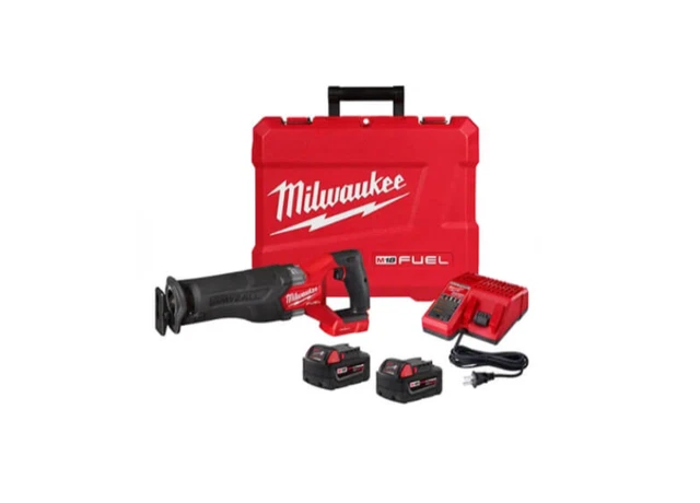 Milwaukee 2822-22 M18 Fuel SAWZALL Reciprocating Saw W/ One-Key Kit - 2 Battery