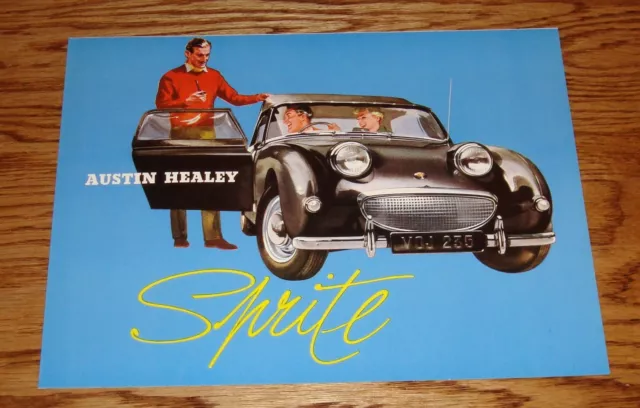 1959 - 1960 Austin Healey Bug Eye Sprite Foldout Sales Brochure 59 60