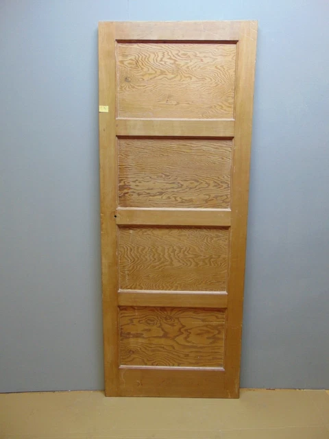 Door 1930's Shaker style Pine Wooden 29 3/4" x 77 1/4" Internal  ref 132D
