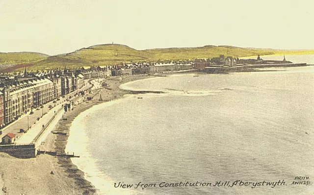 VIntage Postcard-View from Constitution Hill Aberystwyth, Ceredigion, Wales