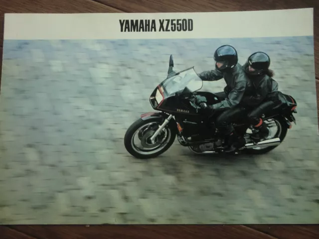 1983 yamaha  XZ550D    Brochure　from   JAPAN 83 XZ550 D