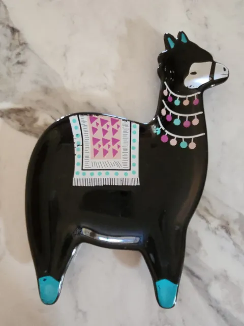LLama /Alpaca Trinket  jewelry holder soap dish candy dish black llama
