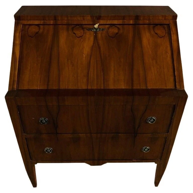 Q' Secretary IN Antique Biedermeier Style from The 20. Jh With Mahagoni-Furnier