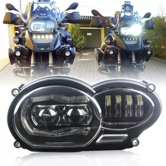 Motorrad LED Frontscheinwerfer Montage DRL für BMW R1200GS adv R1200GS LC 04-12