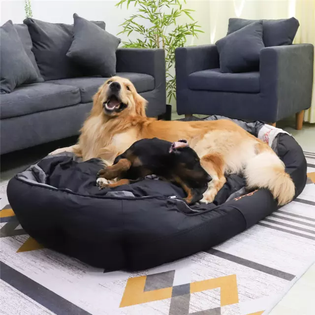 L- XXL Heavy Duty Canvas Orthopedic Extra Large Dog Bed Waterproof Pet Sofa Beds