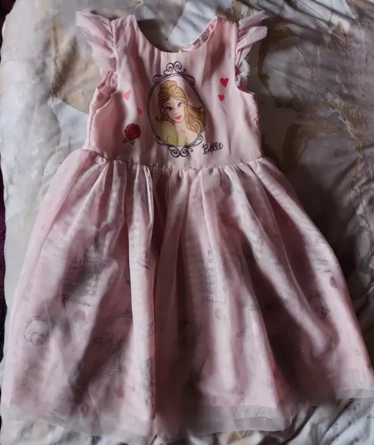 Girls Disney Belle Princess Dress Age 7-8