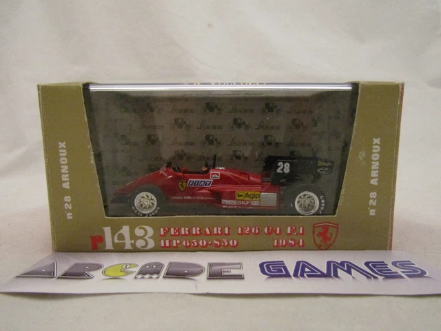 Adesivi Top Model 1/43 – Ferrari 126 C4 Turbo GP Brasile 1984 – Decalcomanie Per Modellismo