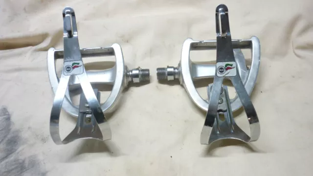 Vintage Campagnolo Pedals. Ale Toe Clips