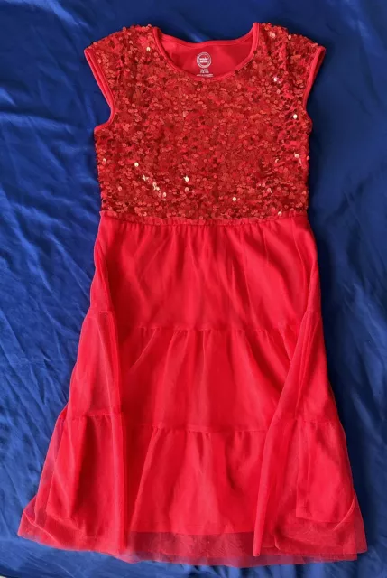 Wonder Nation Red Sequin Dress Girls size XL (14-16) new without tags