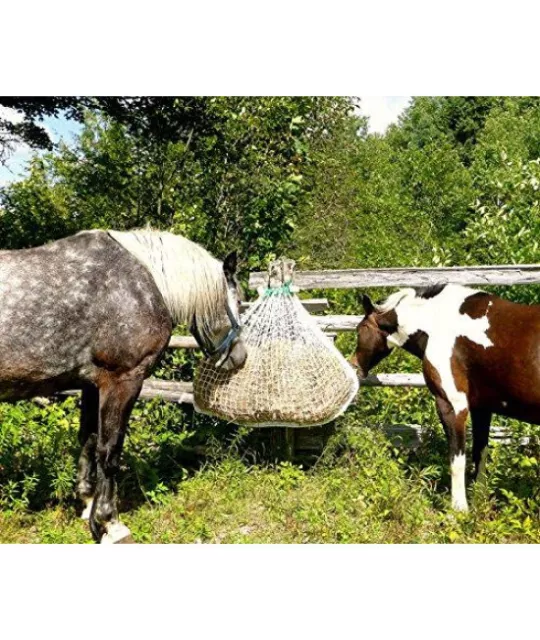 Slow Bale Buddy Mini Feed Hay Horses Equine Safe Durable Net Control Feed NEW