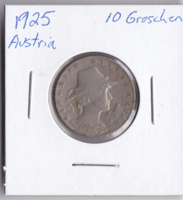 1925 Austria 10 Groschen