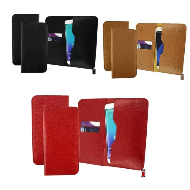 Wholesale Job Lot of Genuine Leather Wallet Case Cover For Various Smartphones