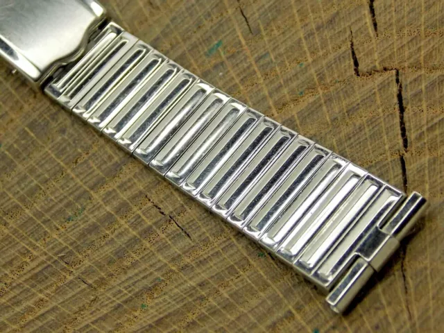 JB Champion USA Vintage NOS Watch Band Stainless Deployment 16mm-19mm Unused