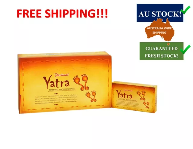Yatra Incense Dhoop Cones Parimal, [12 Pack = 120 Cones], bulk buy