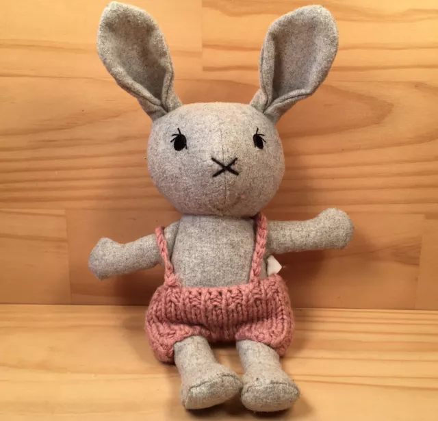 AND THE LITTLE DOG LAUGHED “Grey” Gorgeous Little Bunny Rabbit Soft Toy Friend