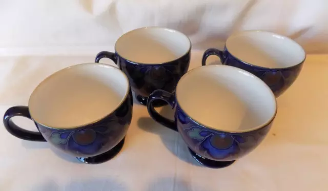 Denby Baroque   Tea / Coffee Cups and Saucers  x 4 3