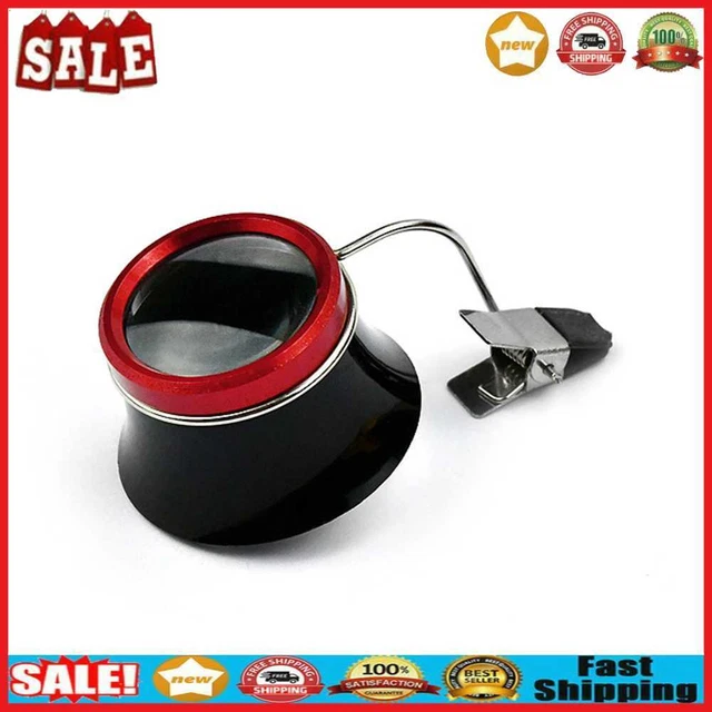 Watchmakers 10x Clip-On Eyeglass Watch Jewelry Repairing Magnifier Glass