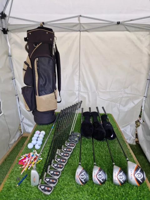 Men's Dunlop MXll Golf Club Set & Cart Bag - Regular Flex Shafts - Right Handed