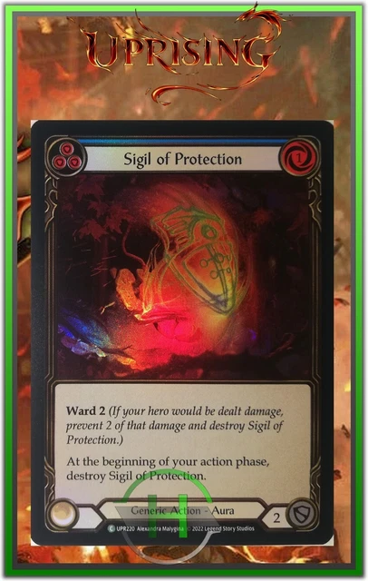 Sigil of Protection Blue Rainbow Foil - FAB:Uprising - UPR220 - Carte Anglaise